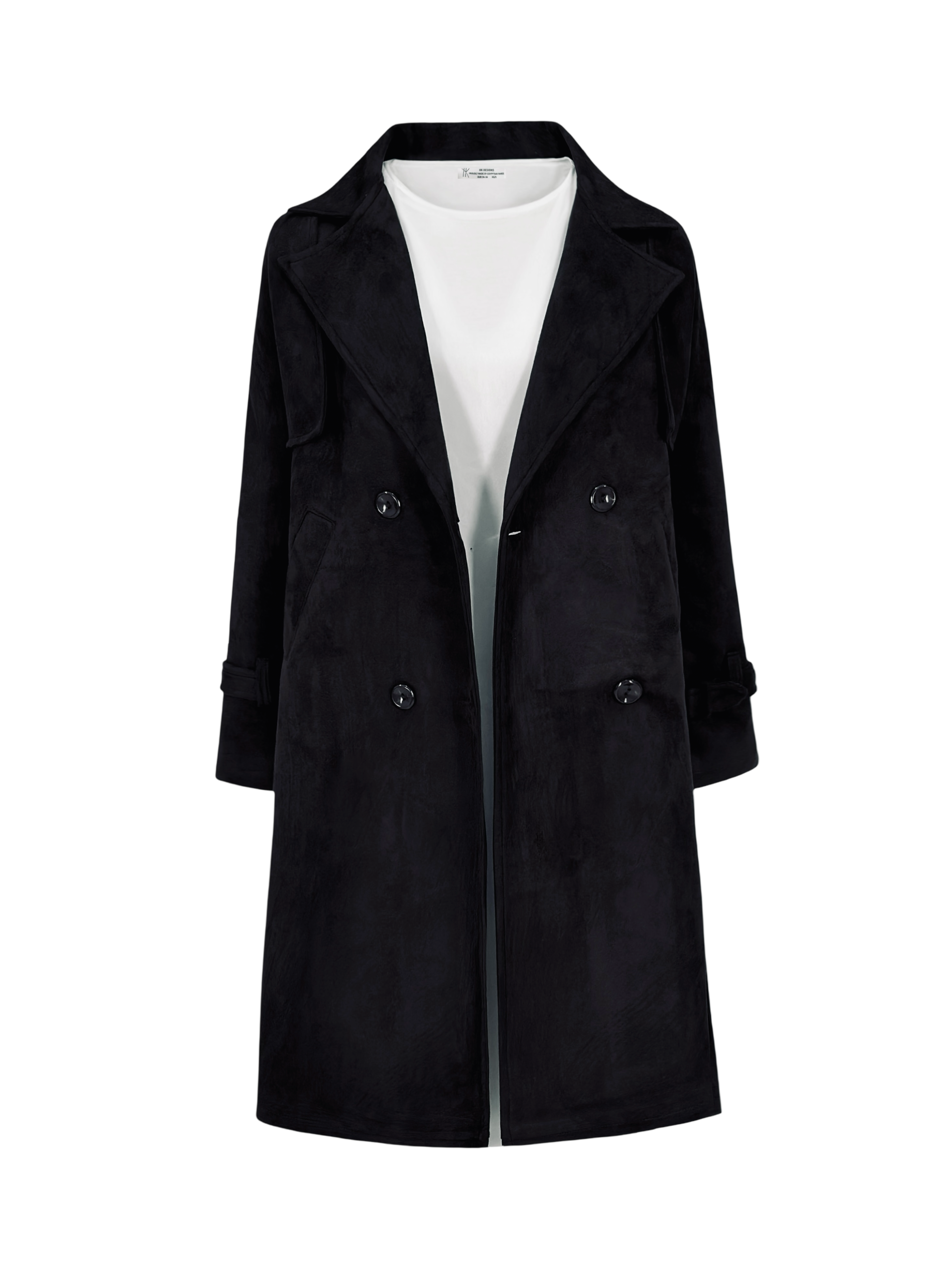 Suede Trench Coat