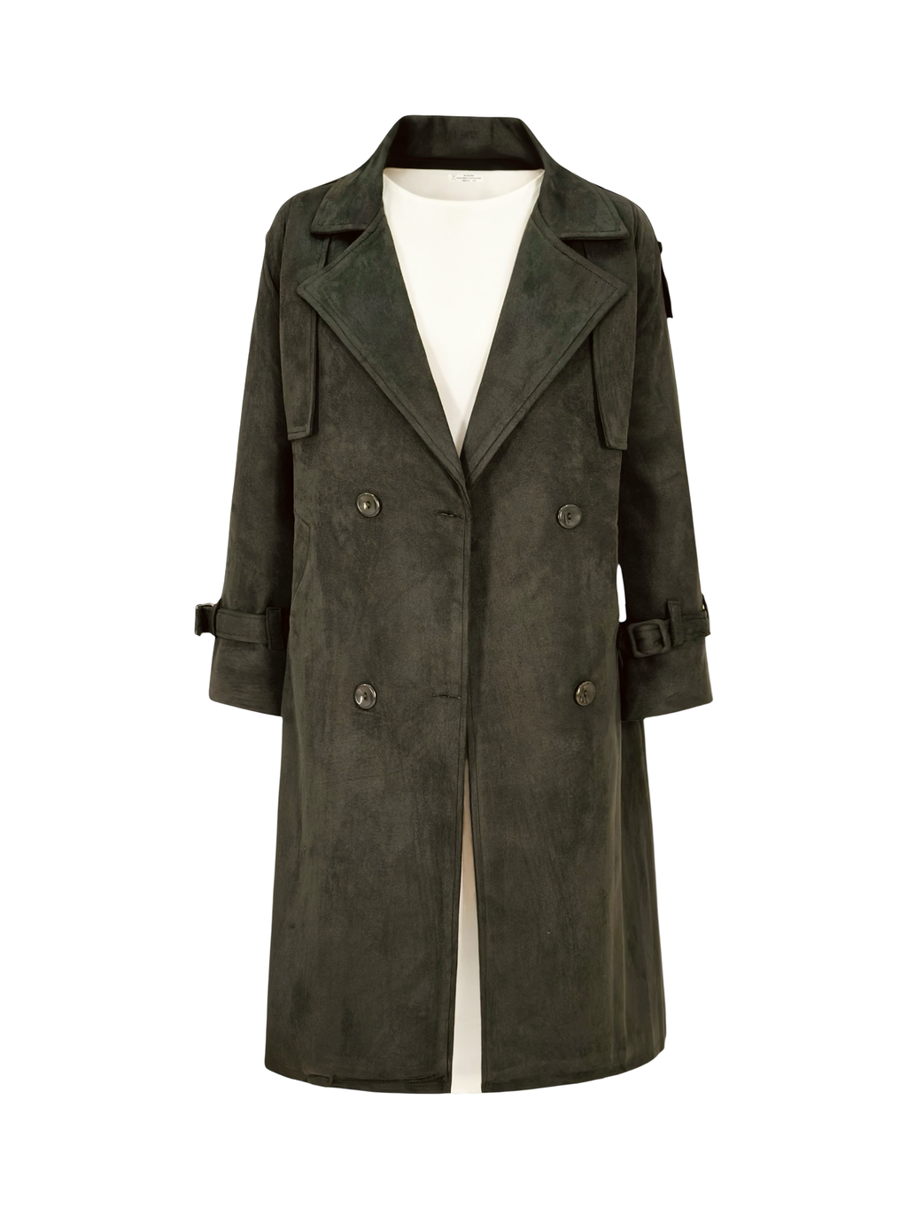 Suede Trench Coat