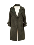 Suede Trench Coat