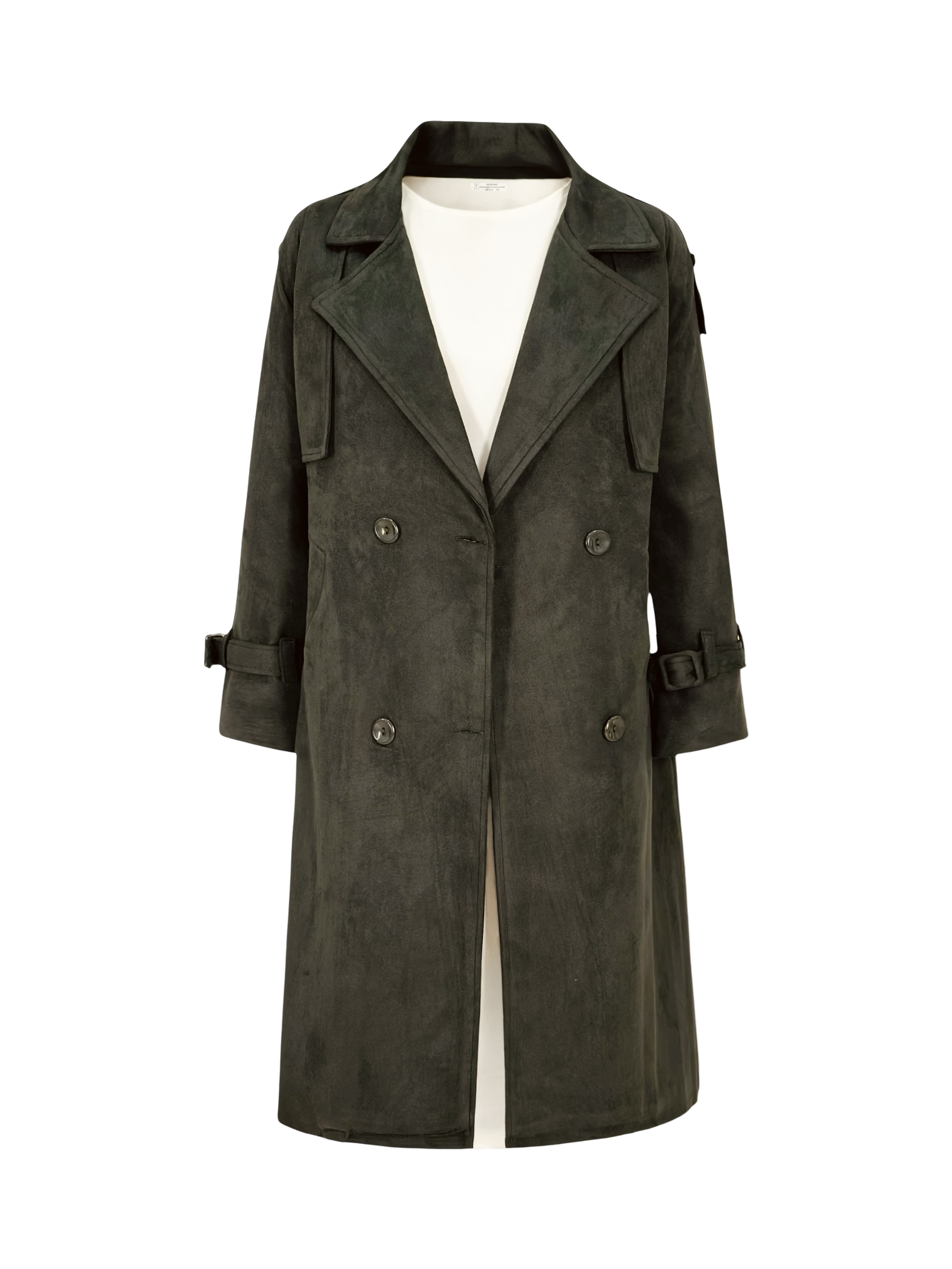 Suede Trench Coat