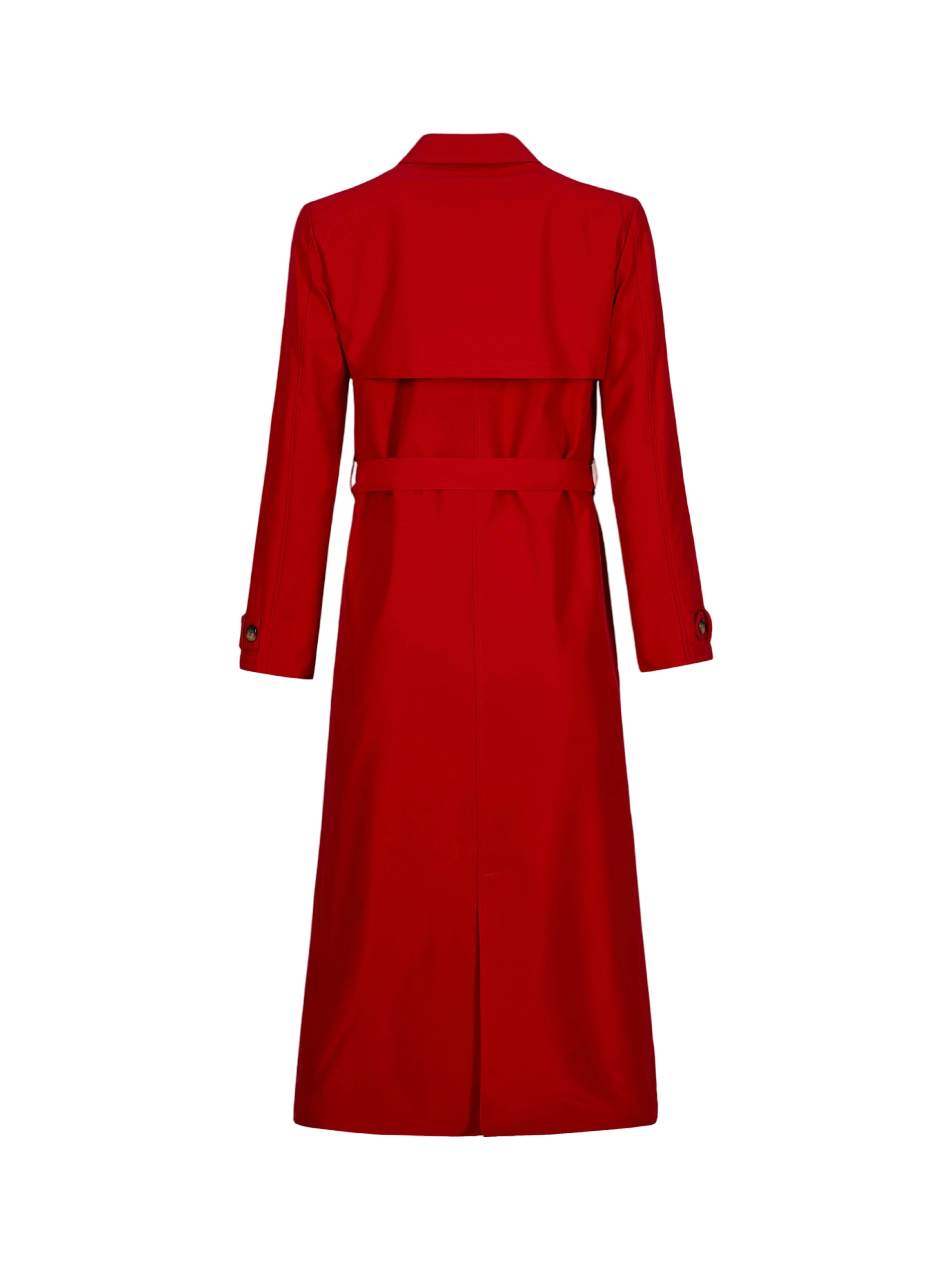 Dancing In The Rain Trench Coat Cherry
