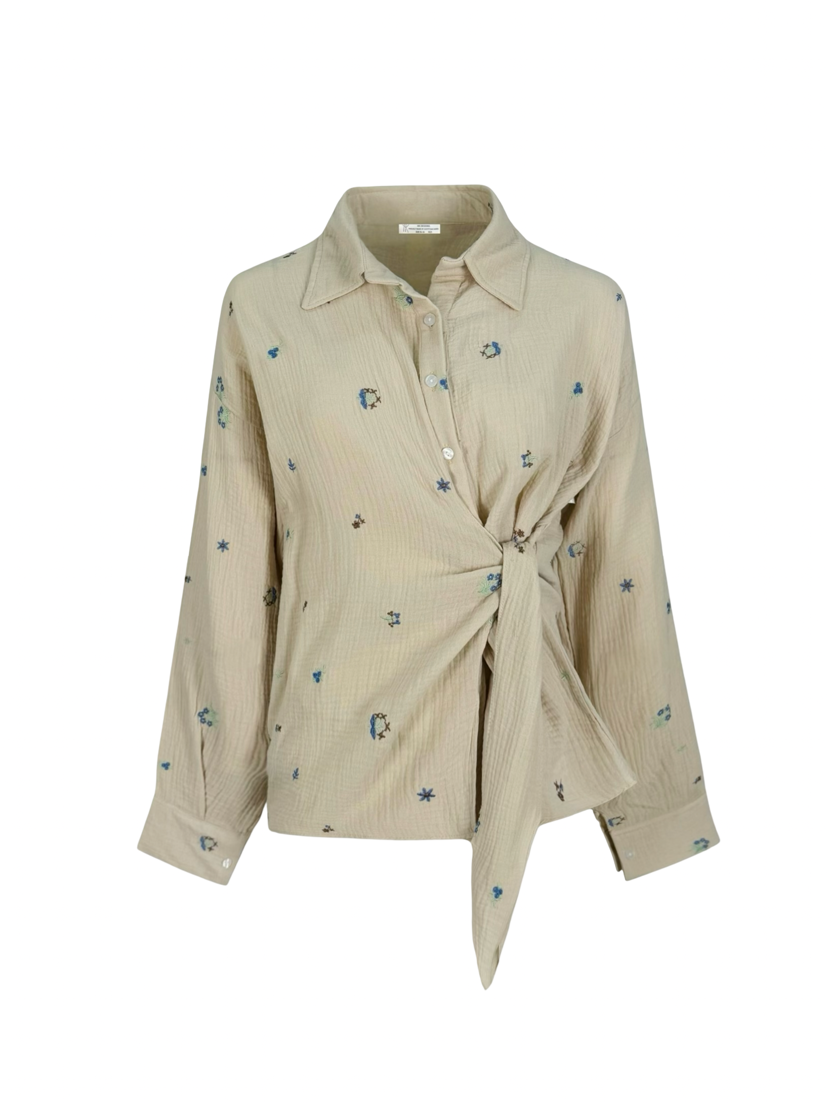 Embroidered Floral Shirt