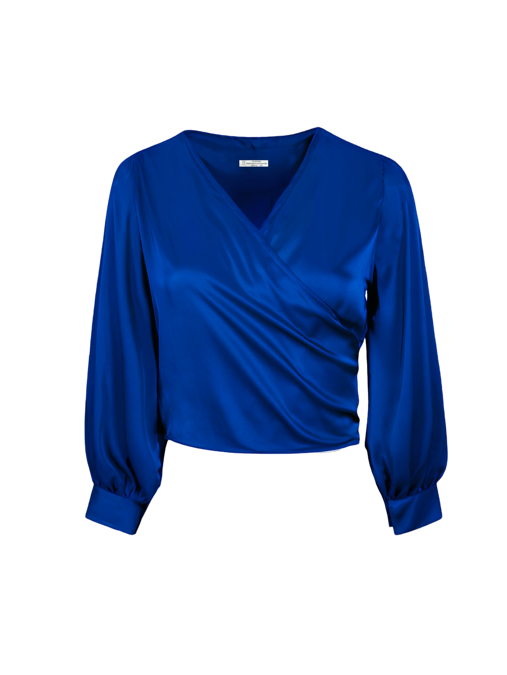 Cropped Wrap Silky Top