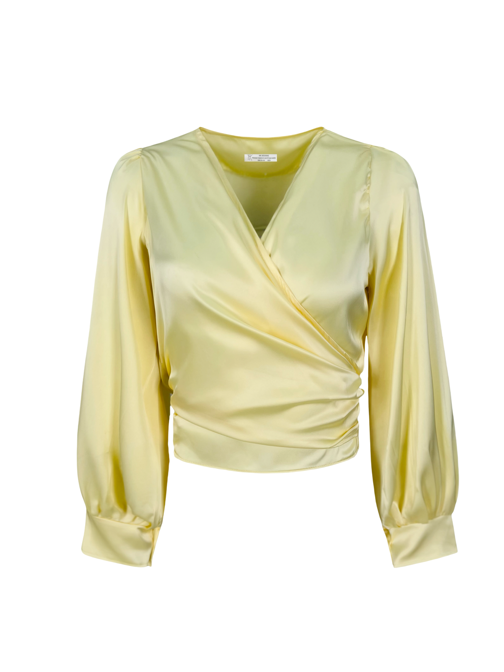 Cropped Wrap Silky Top
