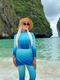 All For The Surf Aqua Skies Top