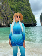 All For The Surf Aqua Skies Top
