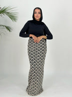 Black Mermaid Mesh Skirt