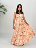 Golden Sandy Rays Big Ruff Skirt