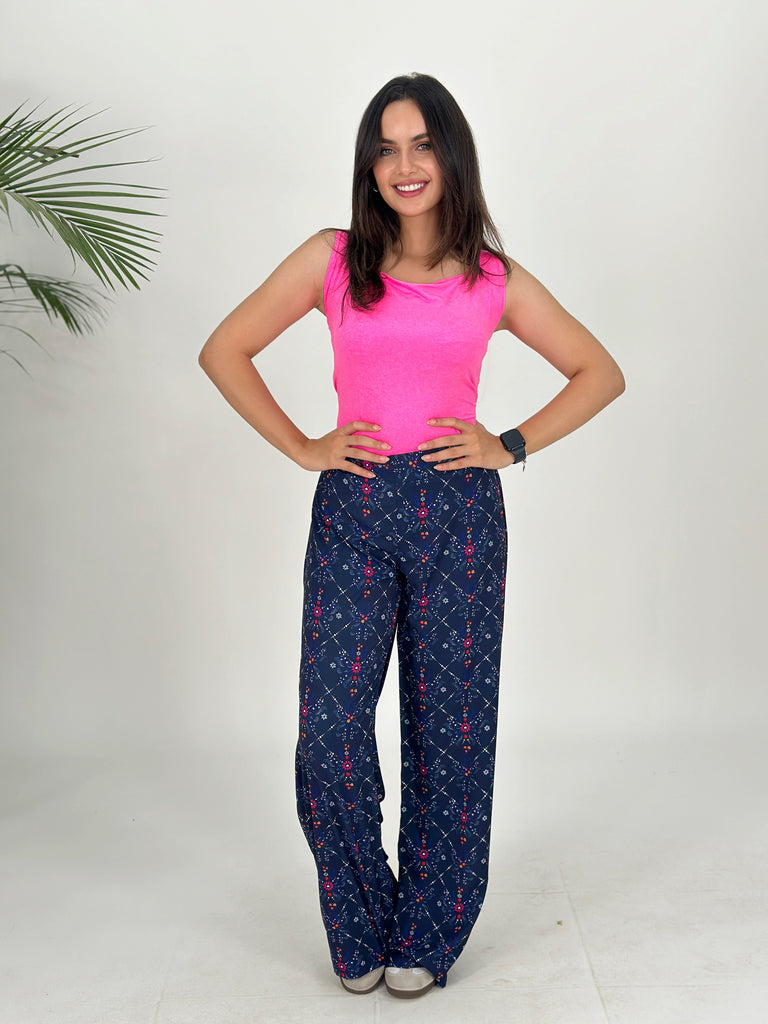 Navy Garden Pants