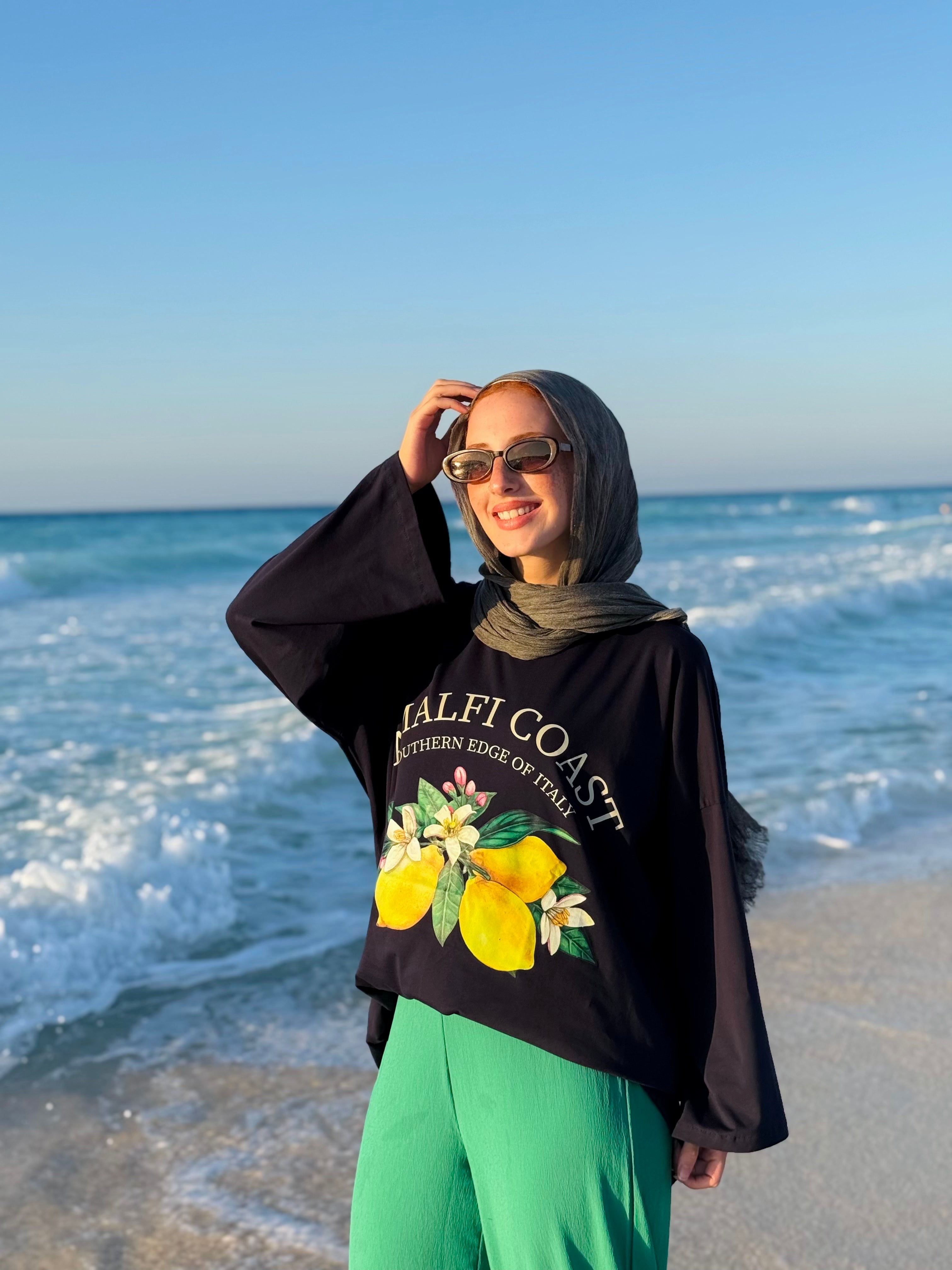 Dark Lime Long T-Shirt