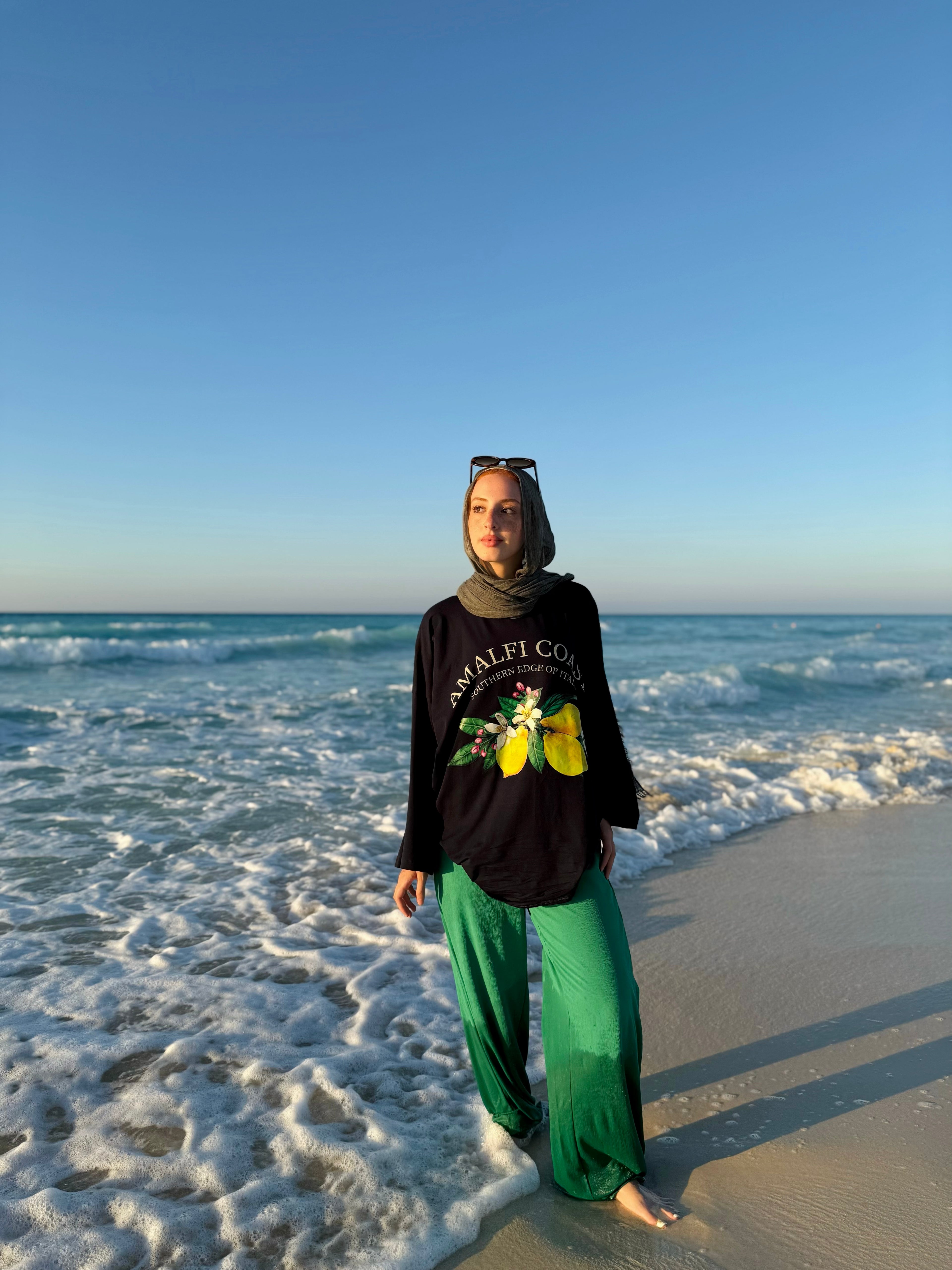 Dark Lime Long T-Shirt