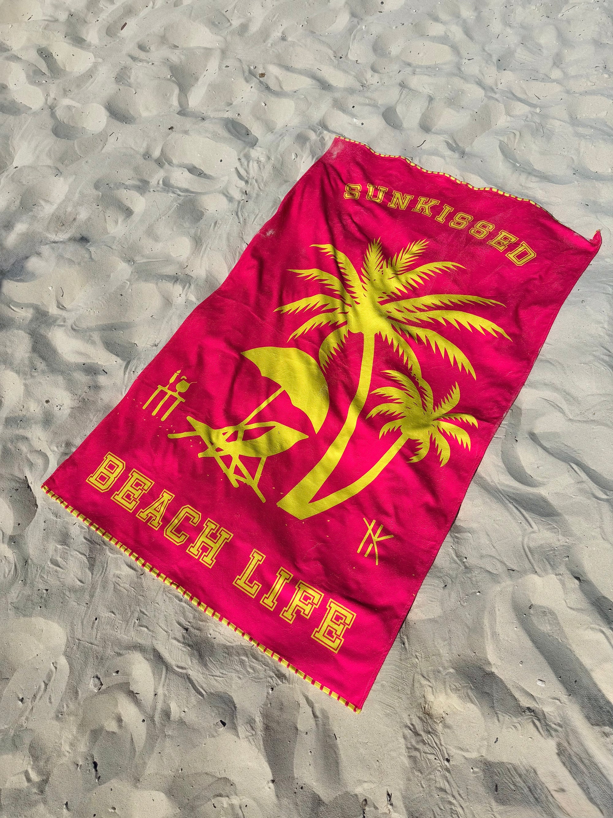 Microfiber Towel Sun Kissed Hot Pink