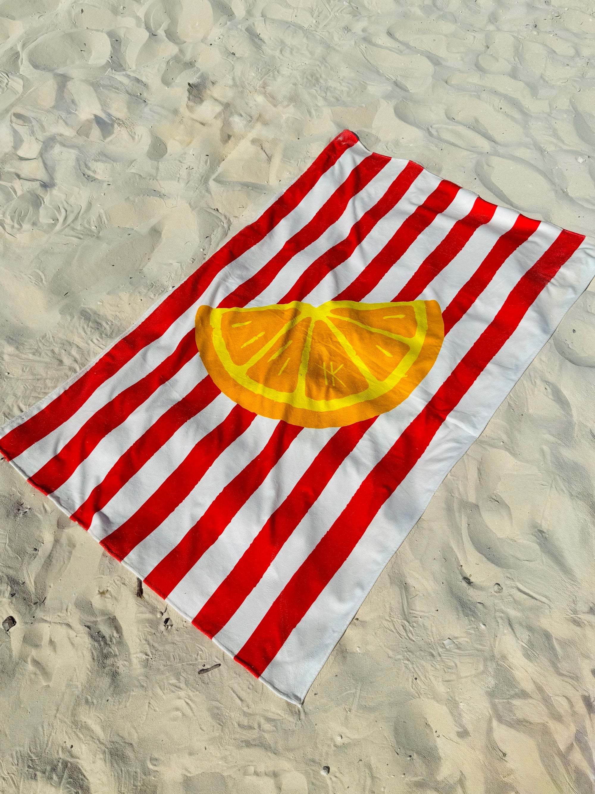 Microfiber Towel Red Lemons