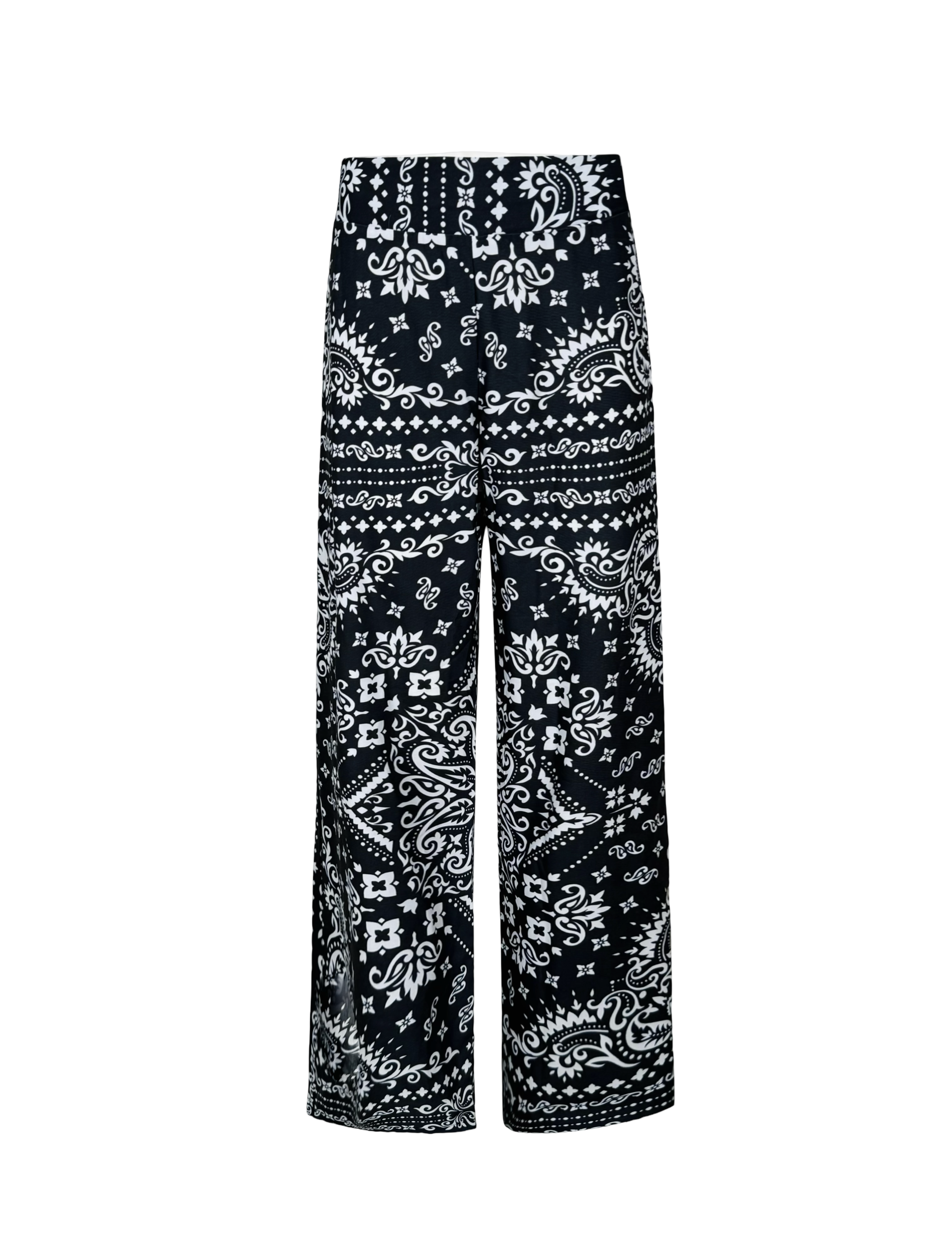 Black Boho Summer Set Pants