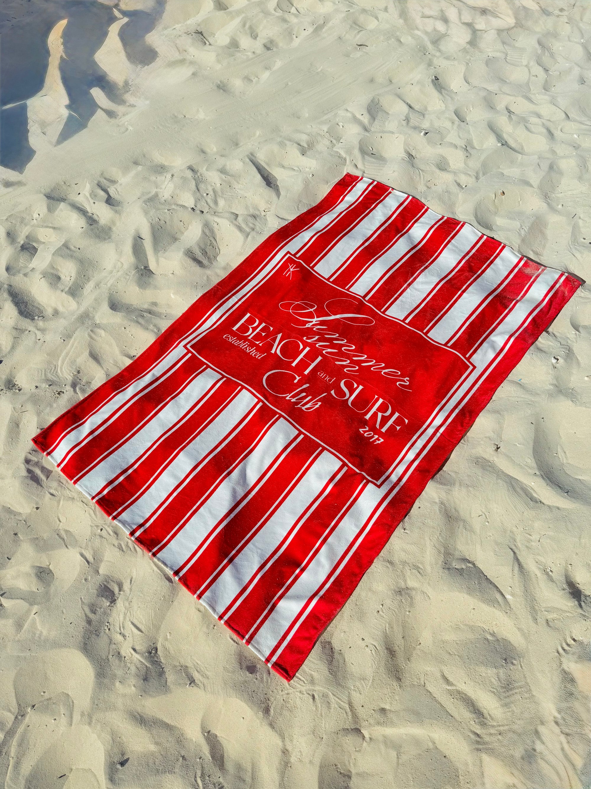Microfiber Towel Red Beach