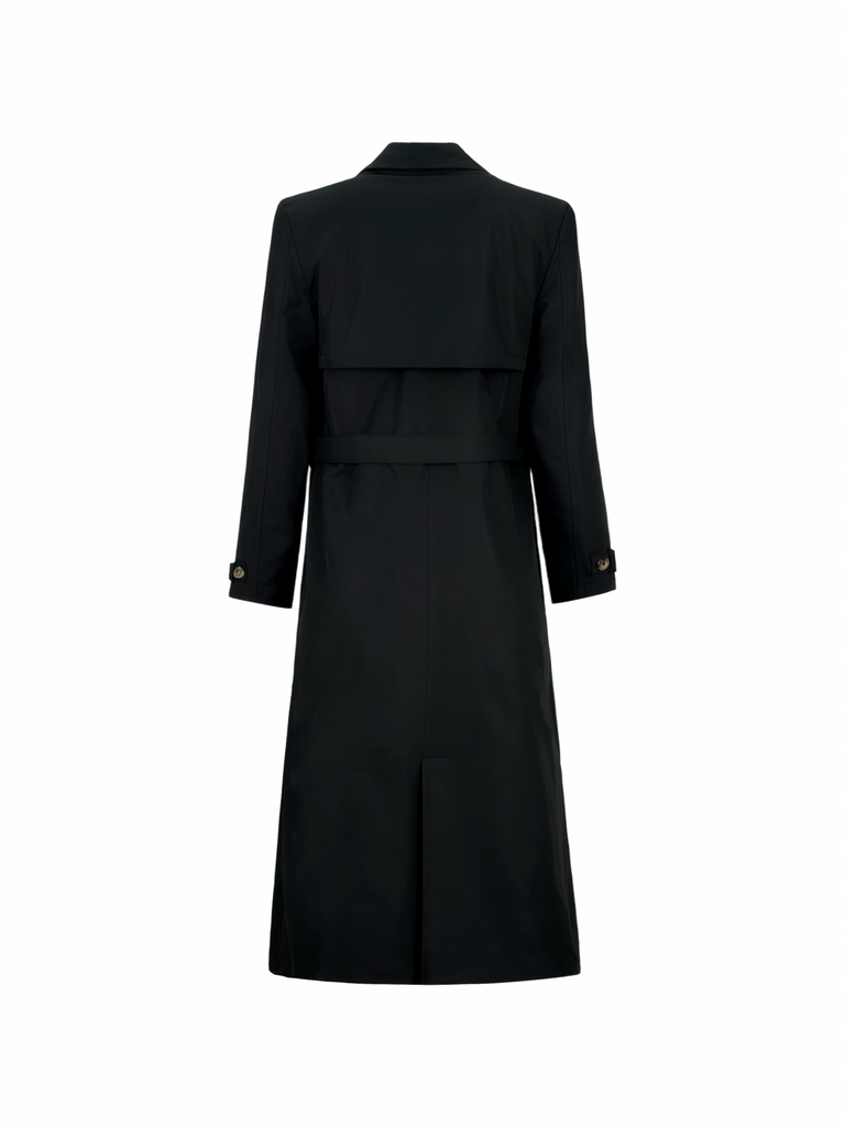 Dancing In The Rain Trench Coat Black