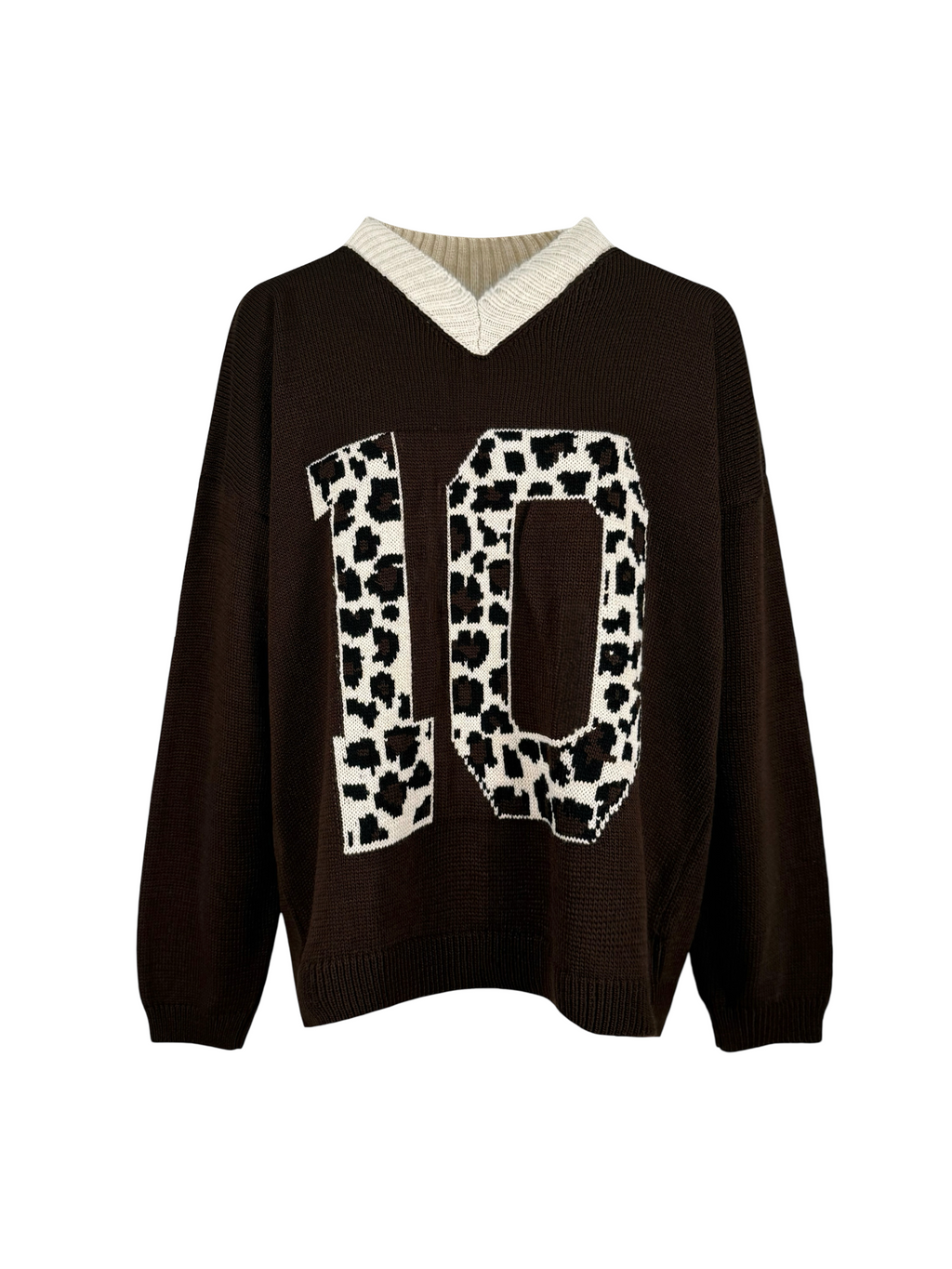 10 Leopard Oversized Knit