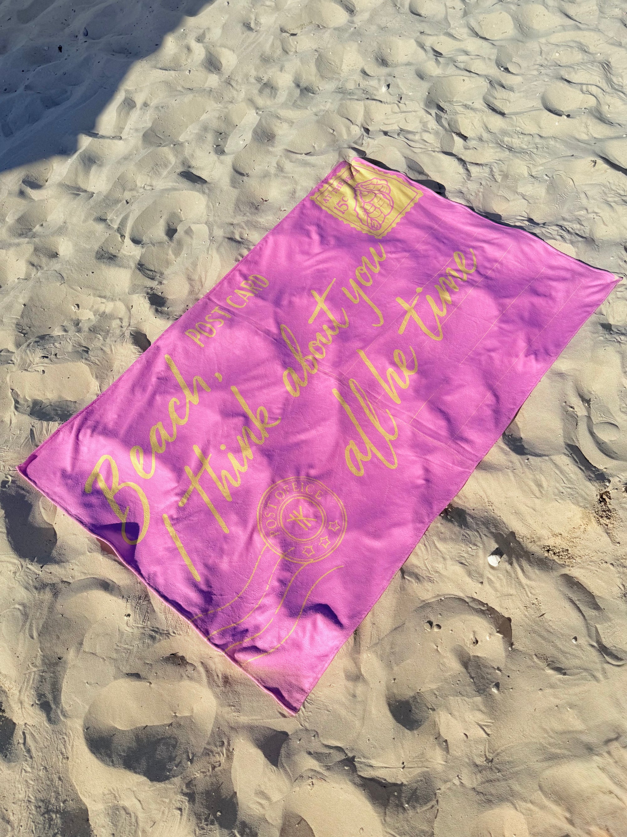 Microfiber Towel Beach Post Card