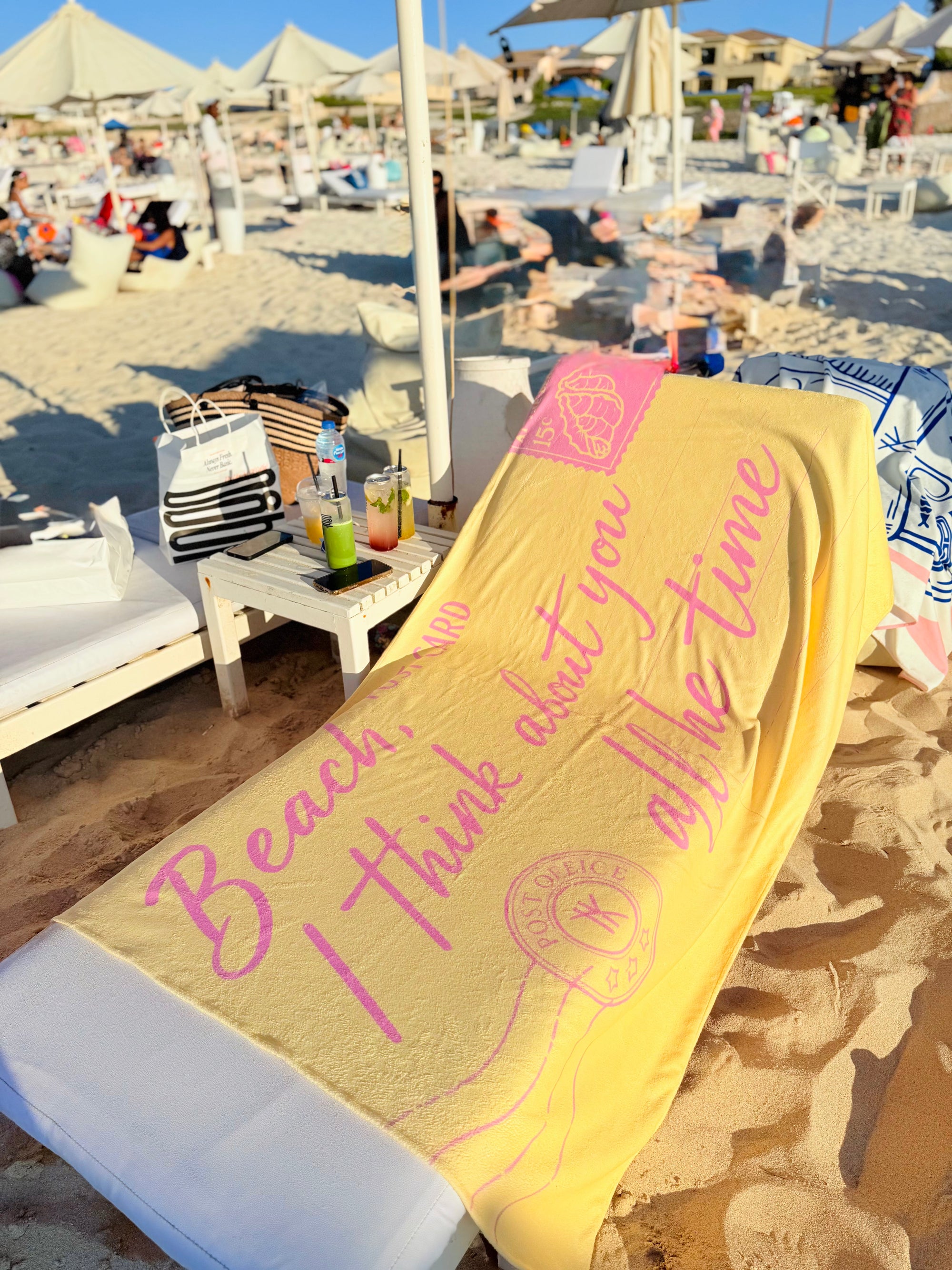 Microfiber Towel Beach Post Card
