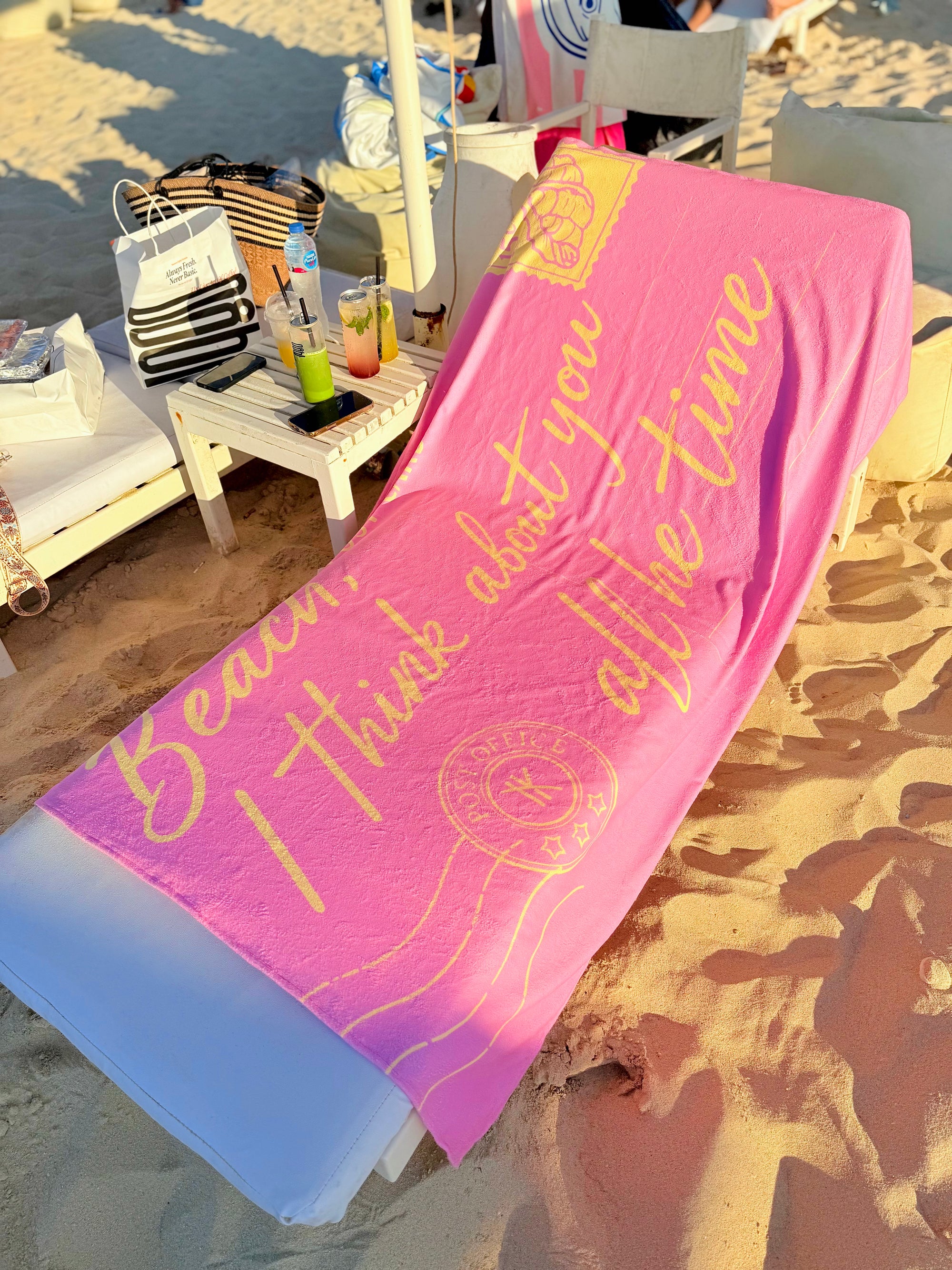 Microfiber Towel Beach Post Card