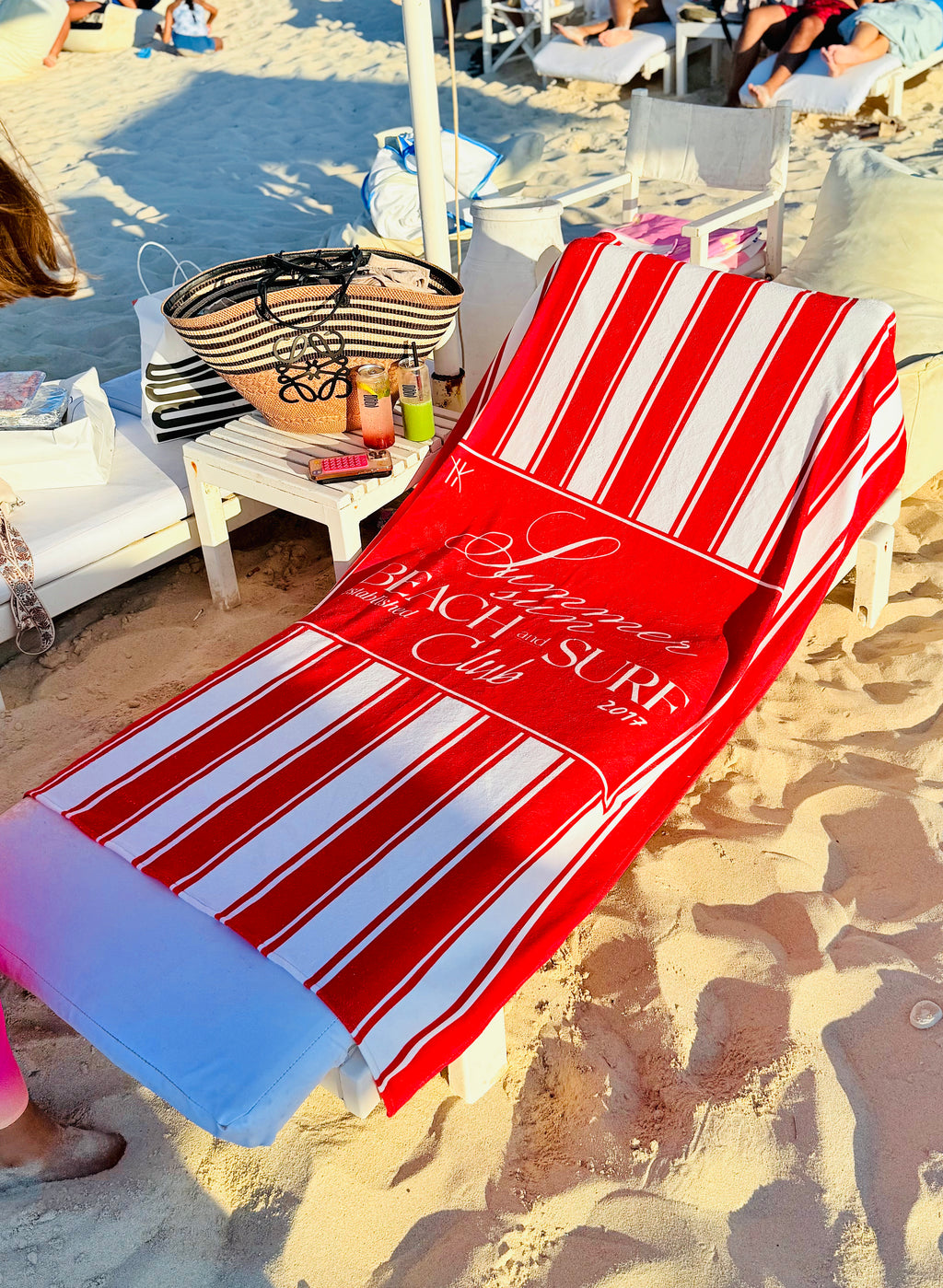 Microfiber Towel Red Beach
