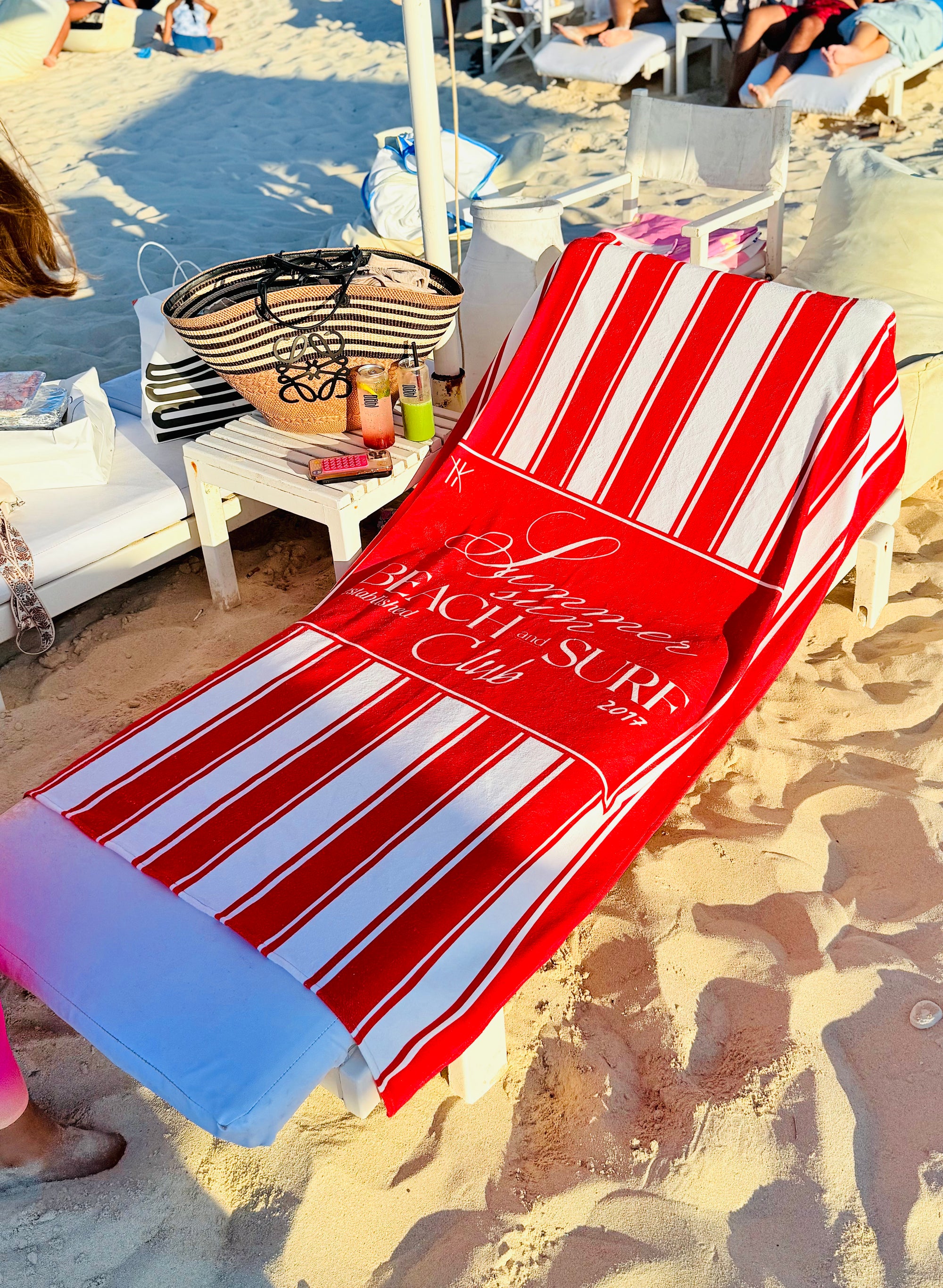 Microfiber Towel Red Beach