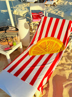 Microfiber Towel Red Lemons