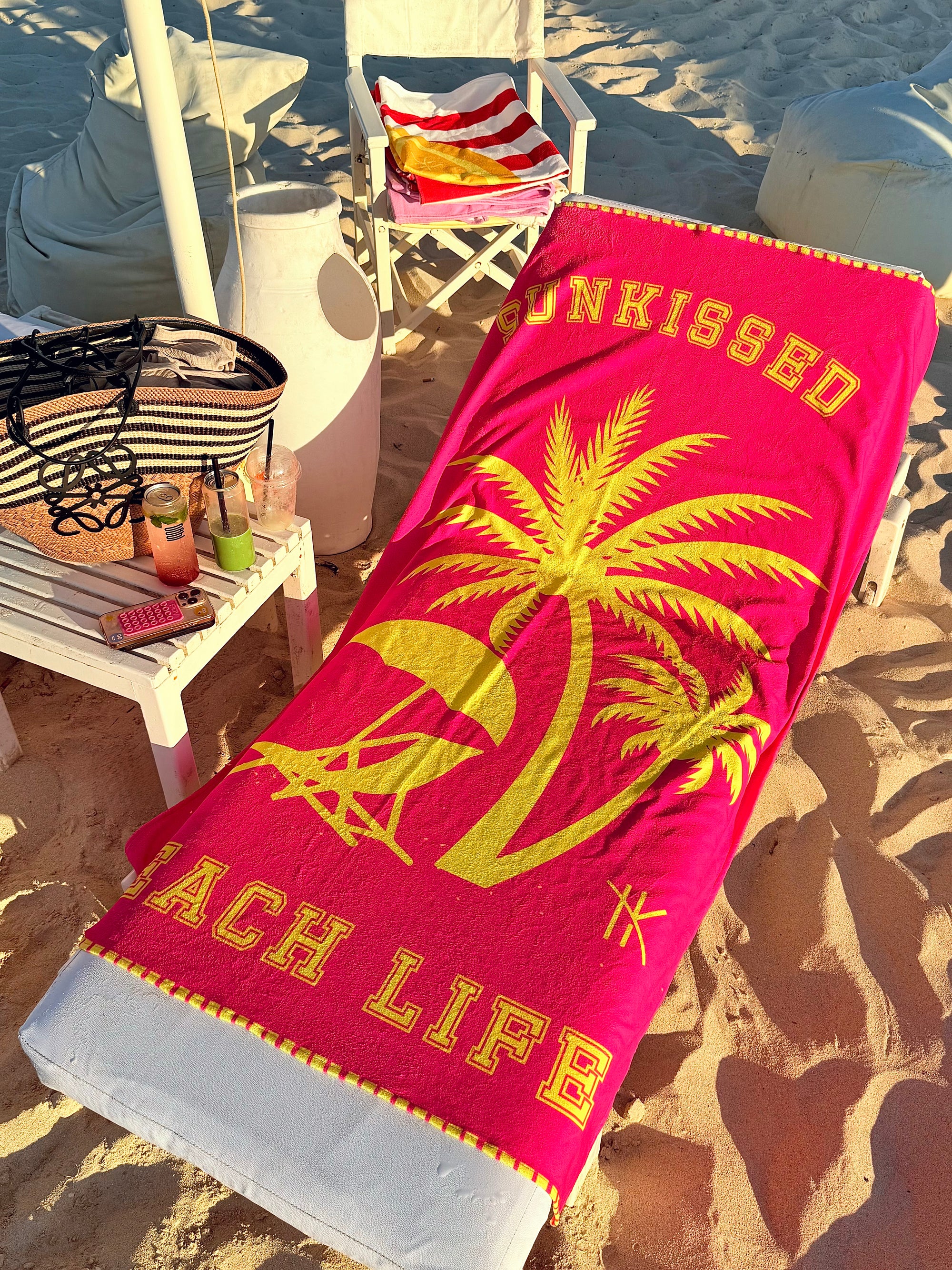 Microfiber Towel Sun Kissed Hot Pink