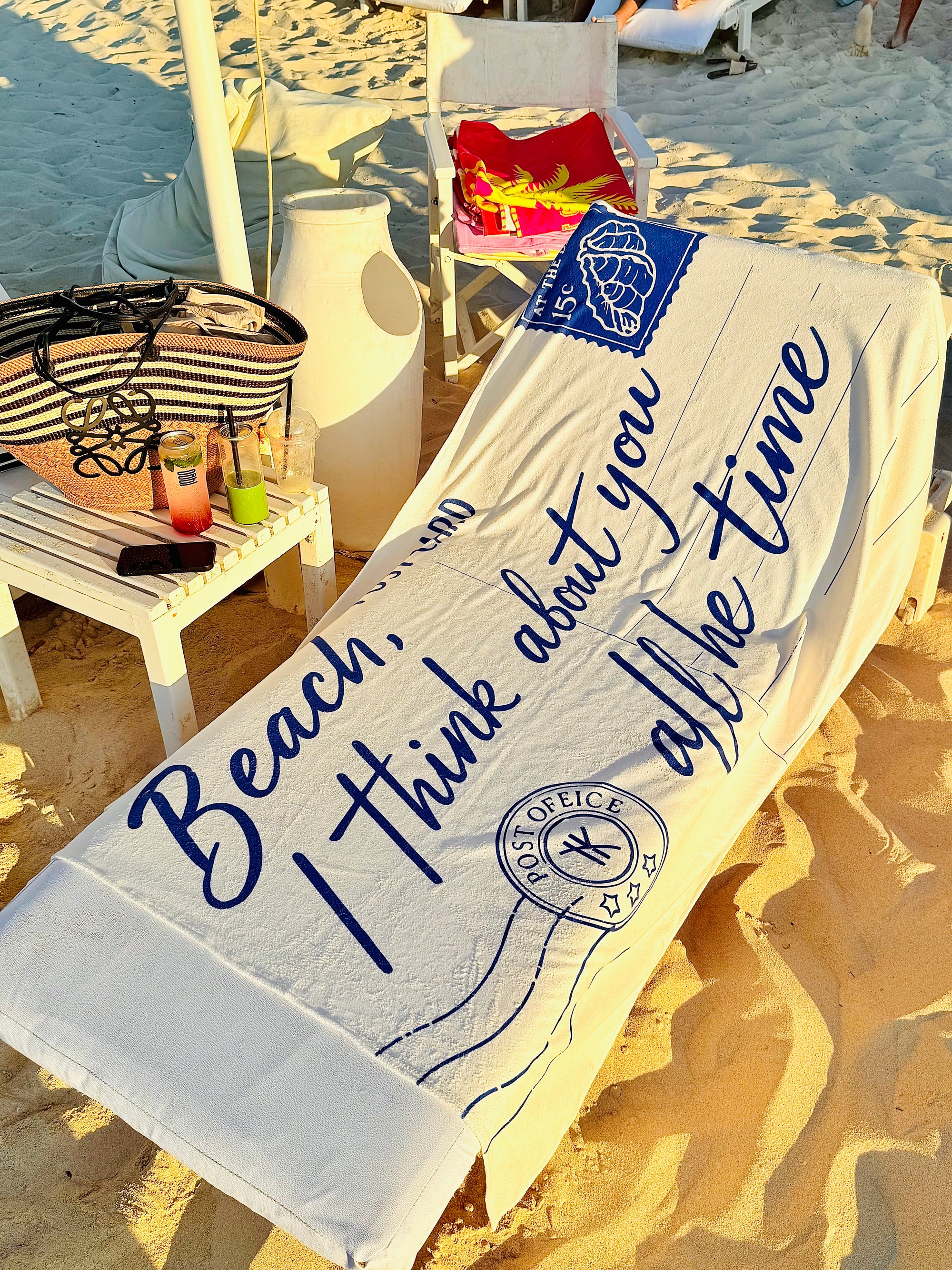 Microfiber Towel Beach Post Card