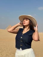 Jeans Vest Navy Skies