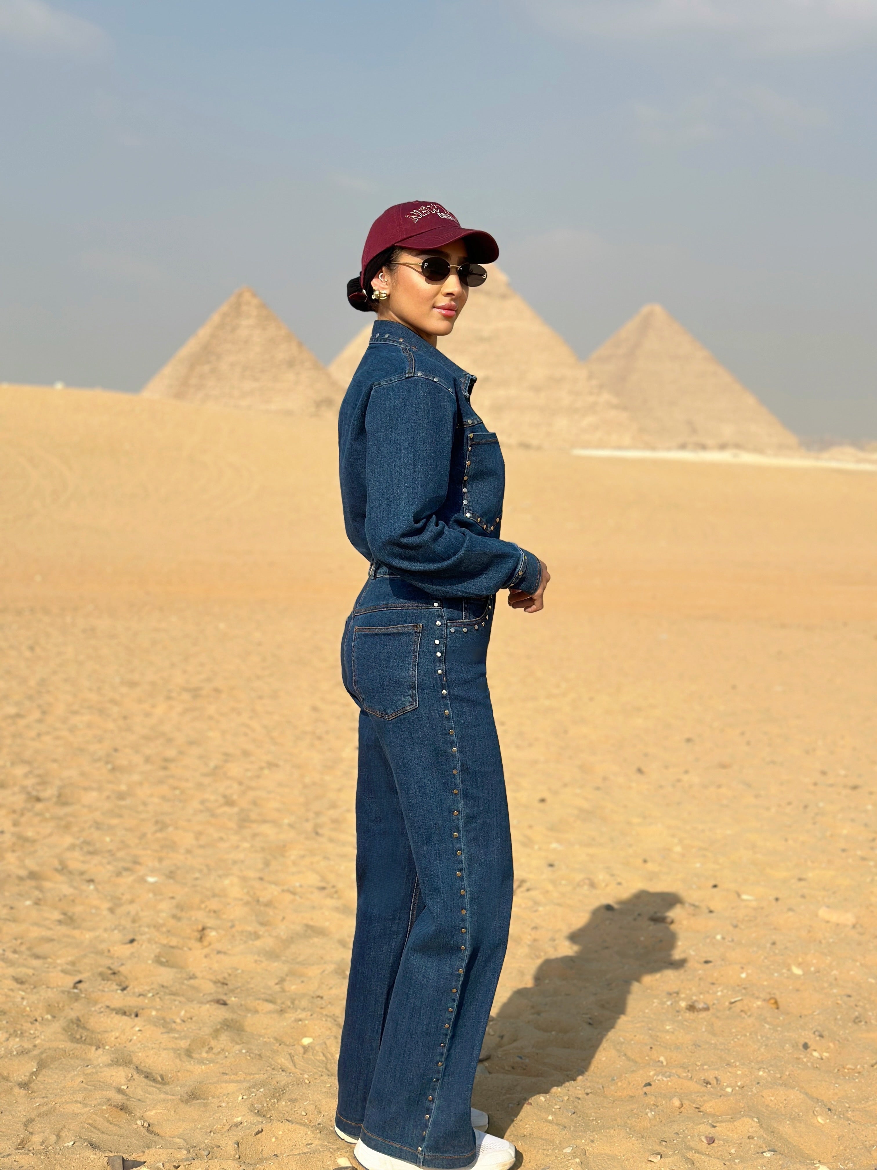 Pin it Out Denim Set Pants Night Skies
