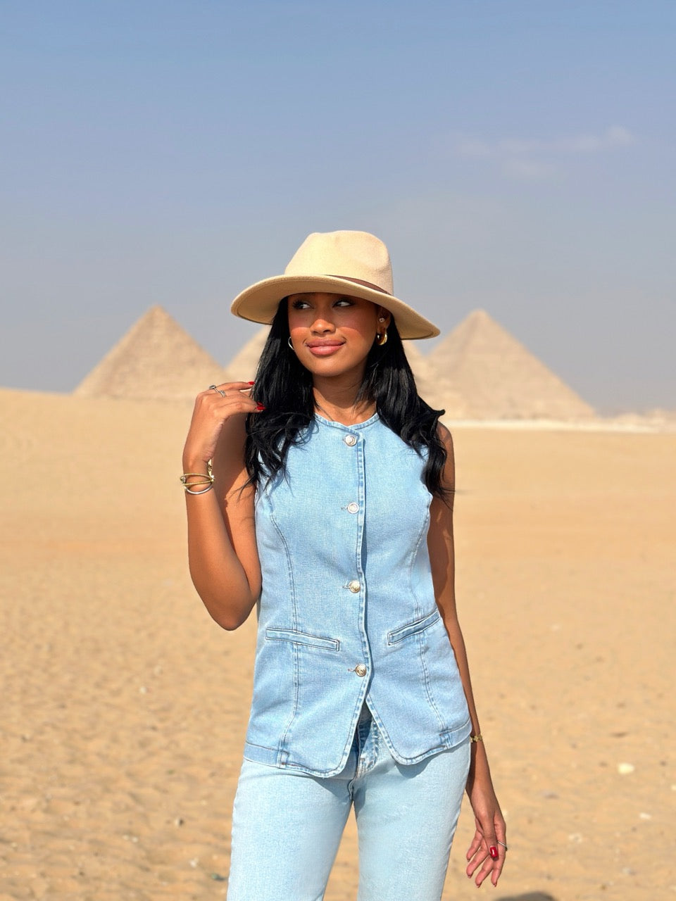 Full Glam Denim Vest