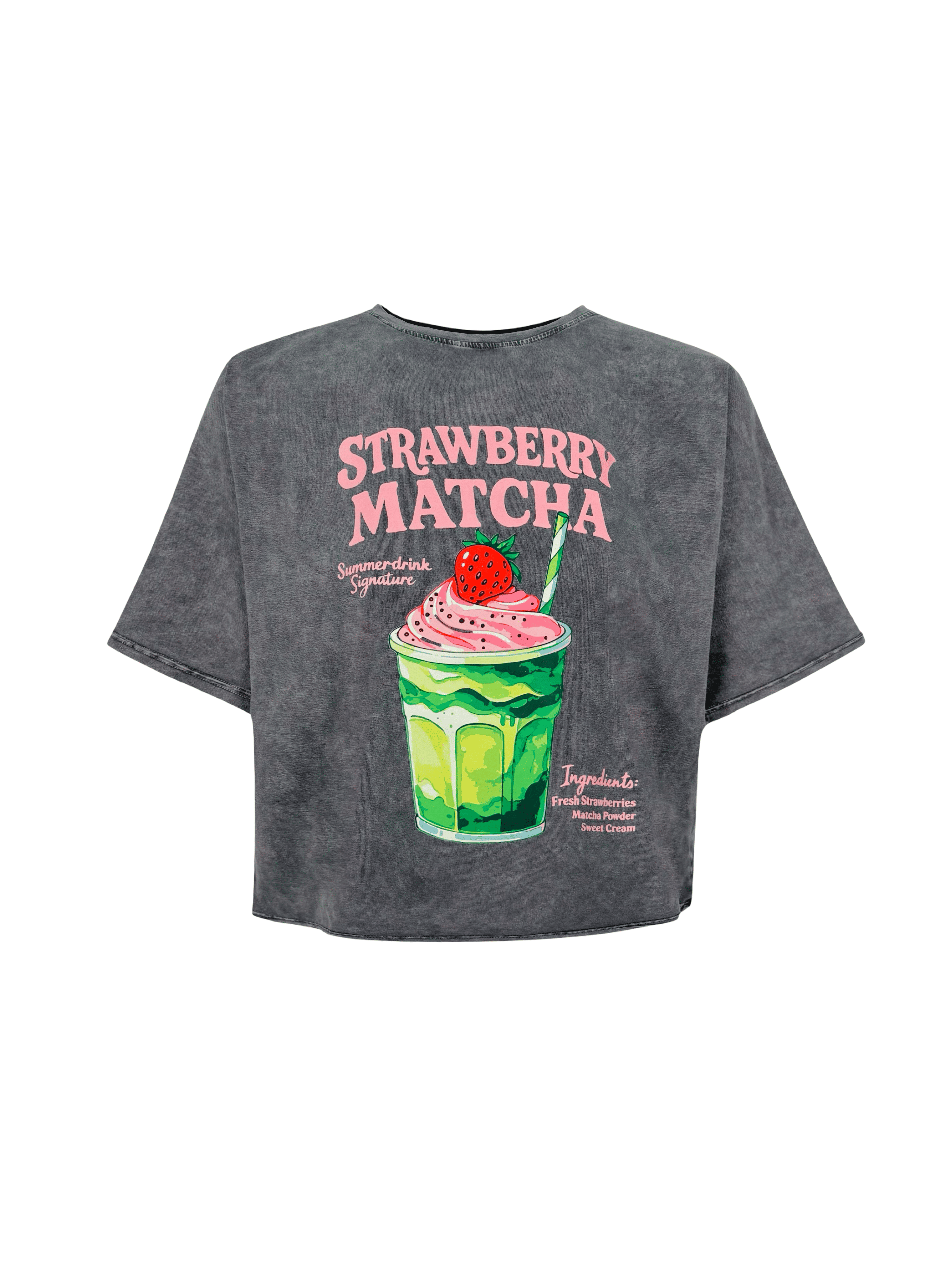 Strawberry Matcha Half T-Shirt