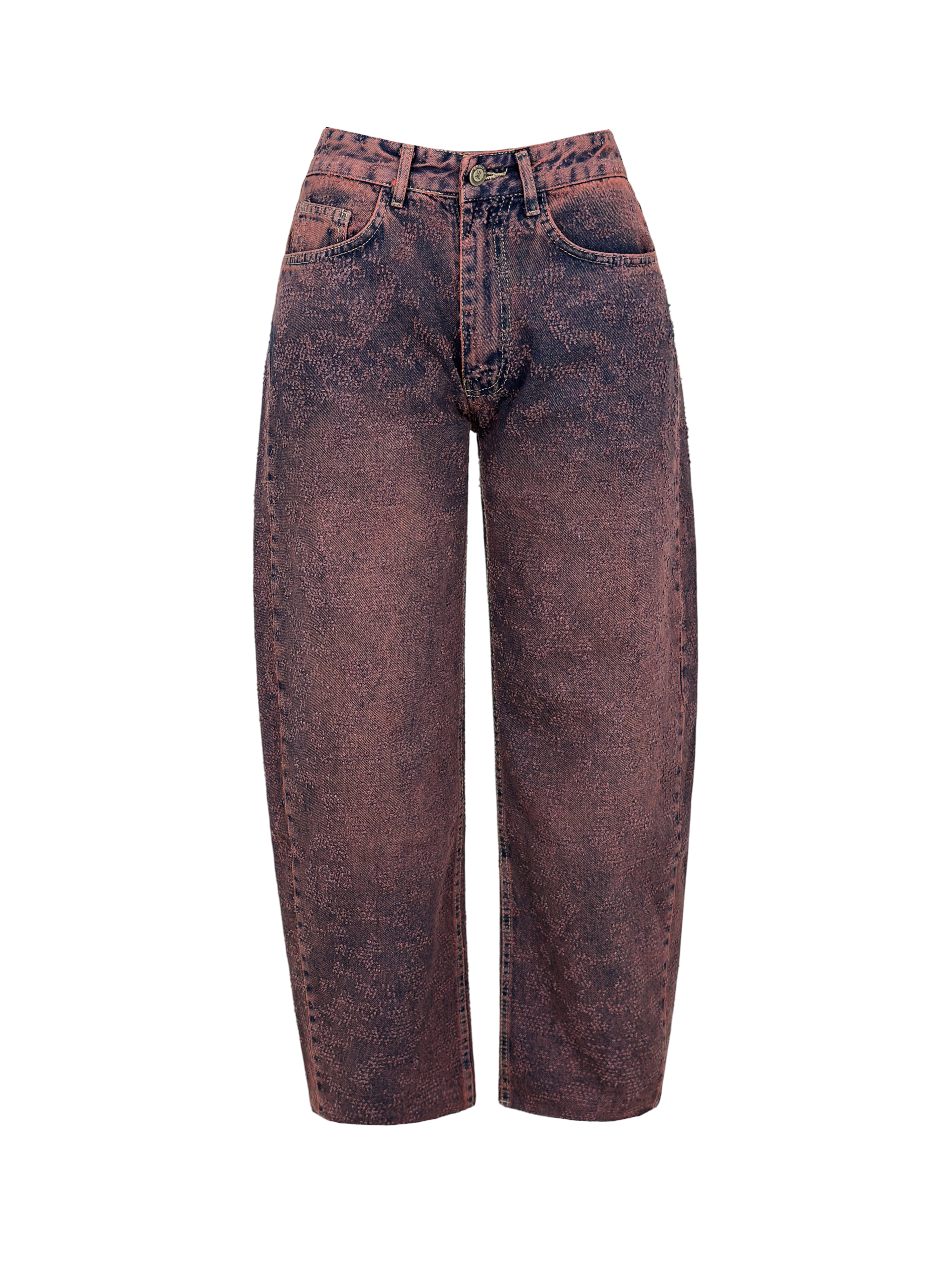 Distressed Balloon Denim