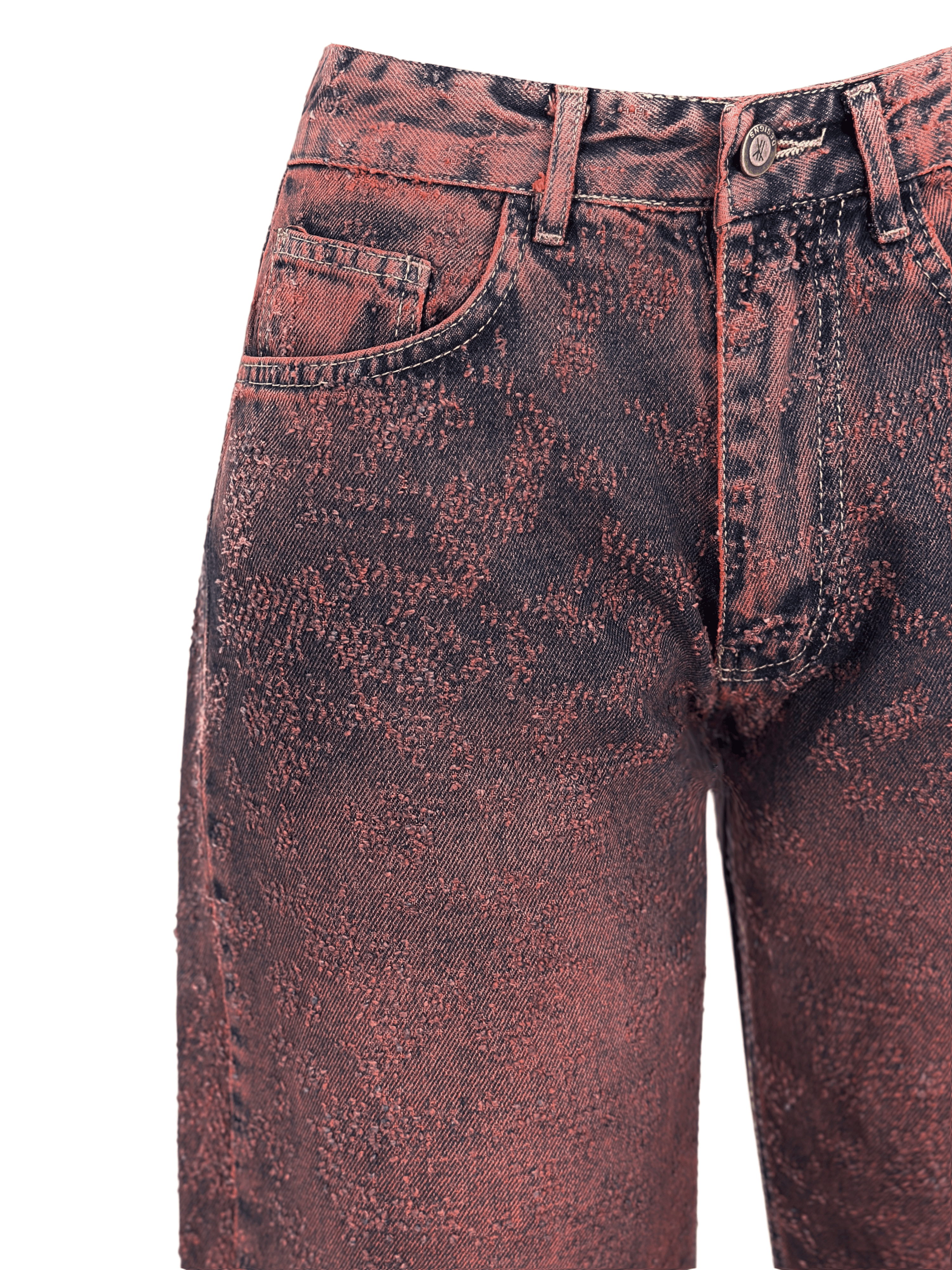 Distressed Balloon Denim