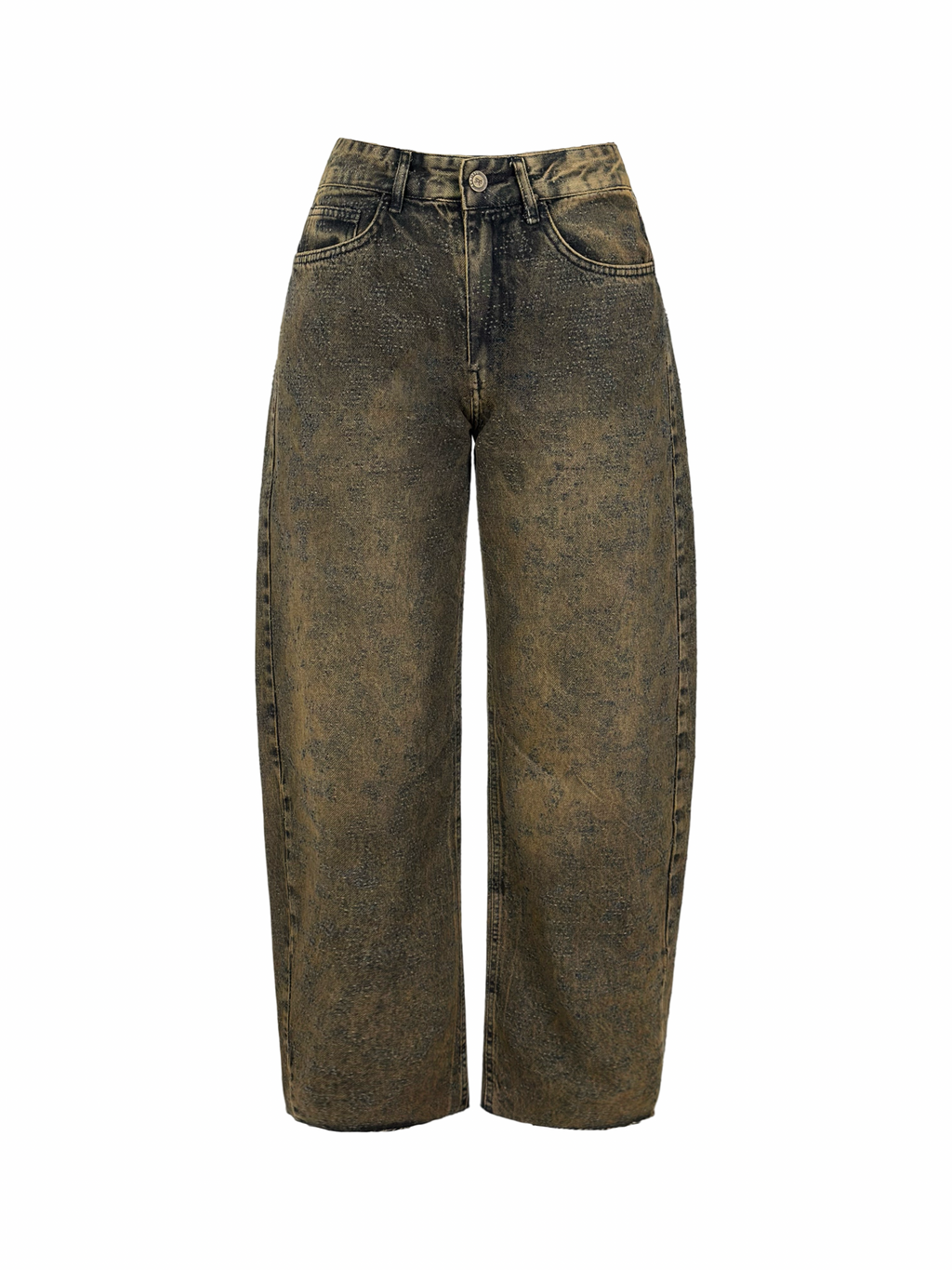 Distressed Balloon Denim