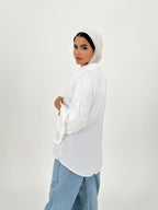 Basic Split Wrist Cotton Shirt