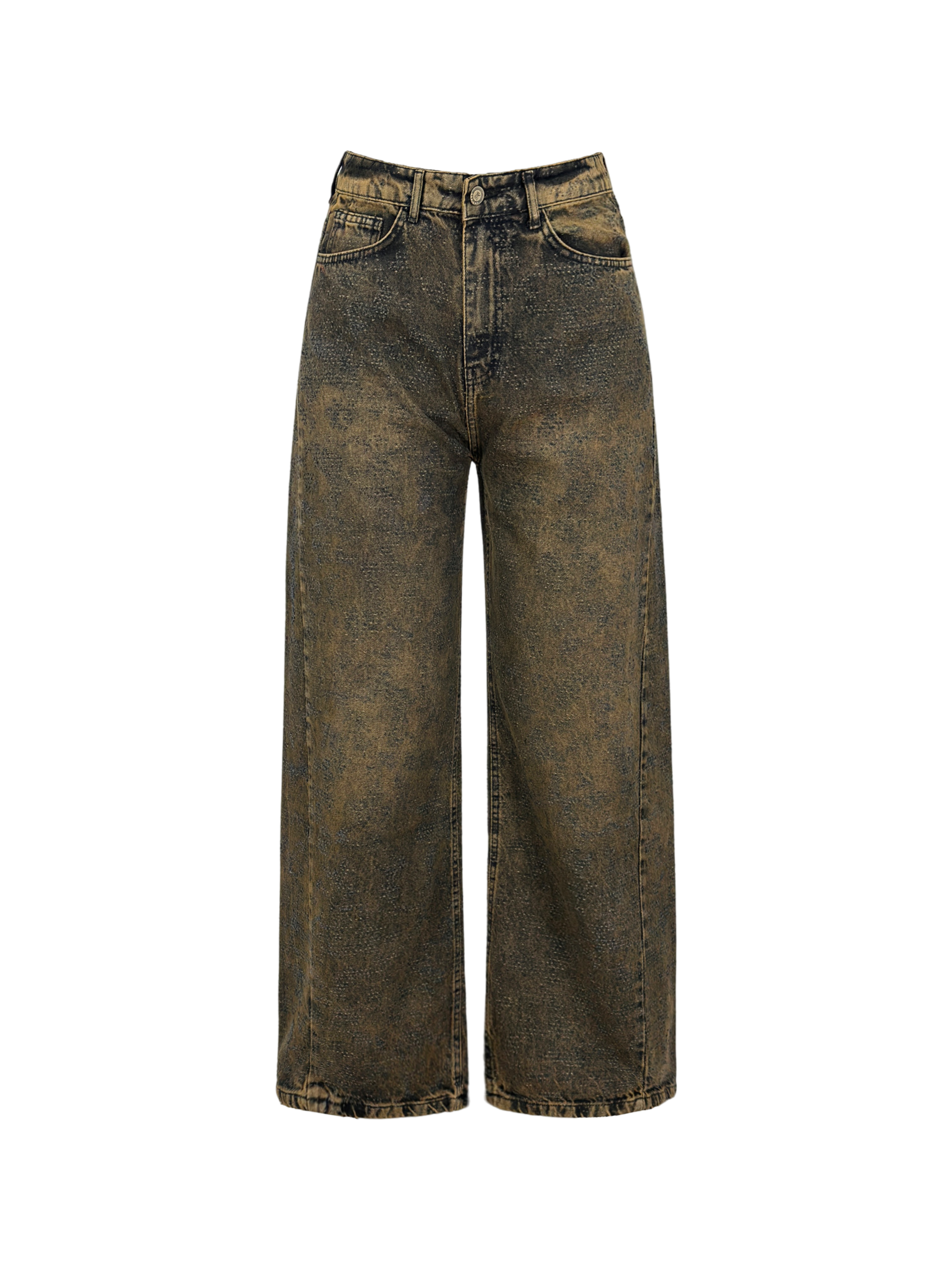 Distressed Wide Denim