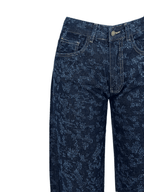 Distressed Balloon Denim