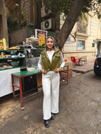 Leather Cropped Vest