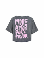 Grey Amour Half T-Shirt