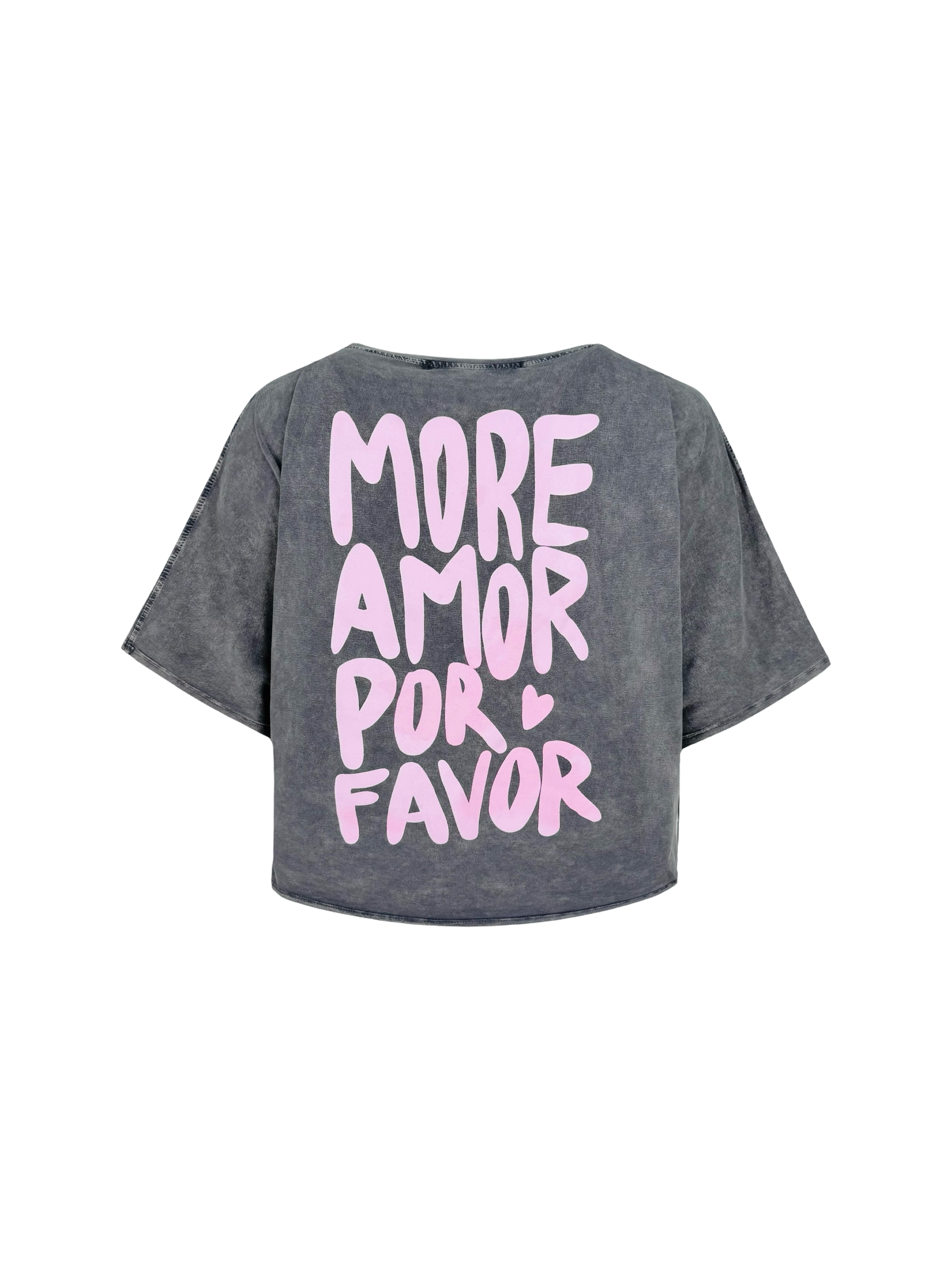 Grey Amour Half T-Shirt