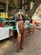 Leather Cropped Vest