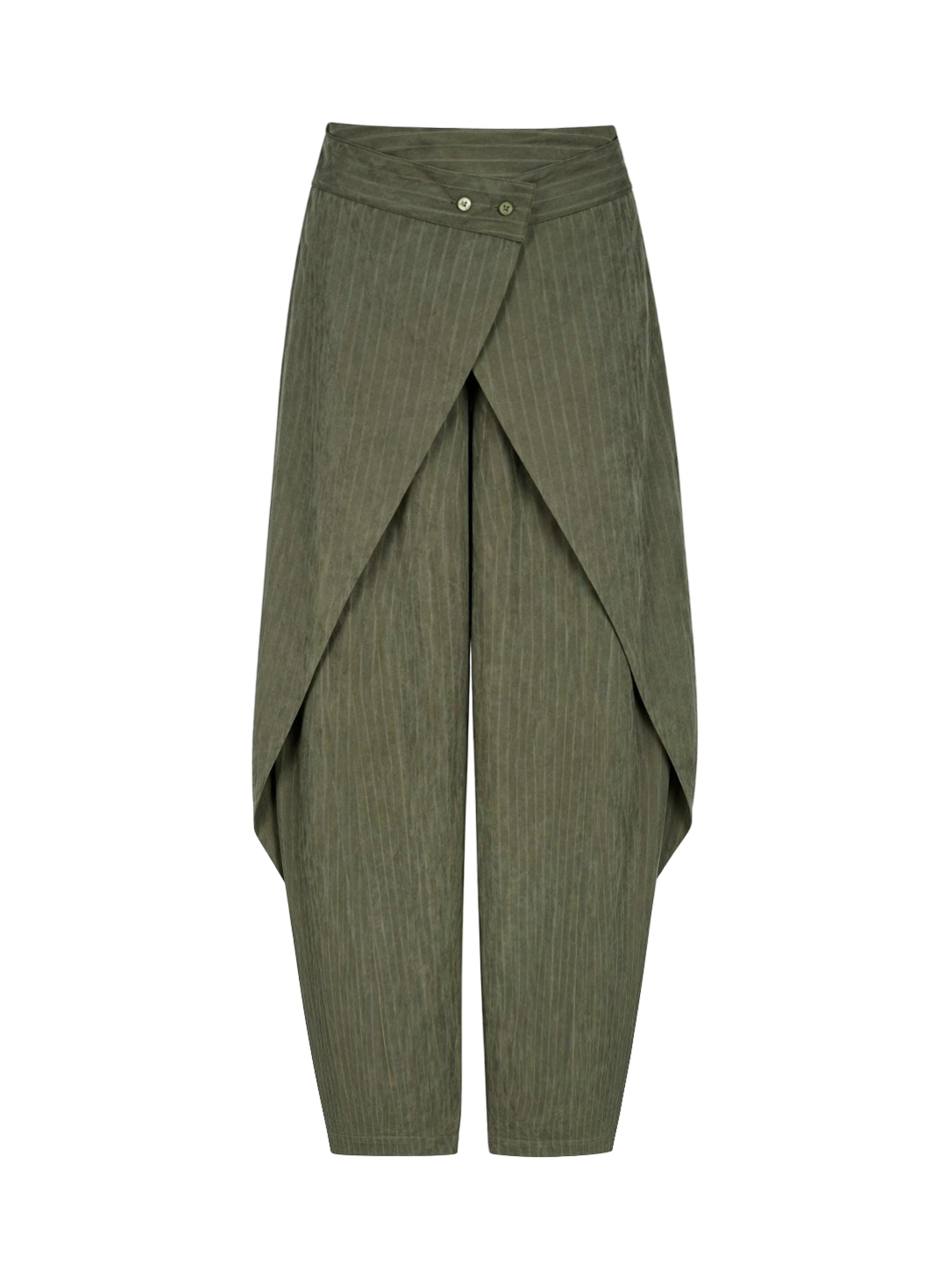 Wrap Puff Stripped Pants