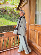 Casual Trims Pants Olive X Black