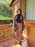 Casual Trims Pants Honey X Black
