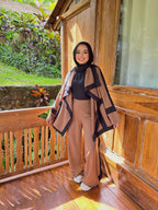 Casual Trims Pants Honey X Black