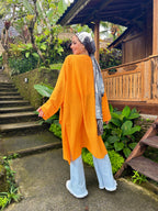 The New Waterfall Cardigan Orange