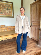 Hooded Shirt Beige