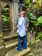Hooded Shirt Baby Blue